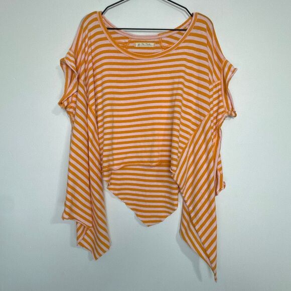 Free People We the Free Striped Angel Tee M - Picture 2 of 6